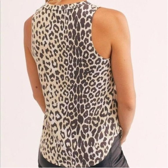 Free People ACDC leopard sleeveless tank Size Small - Picture 5 of 8